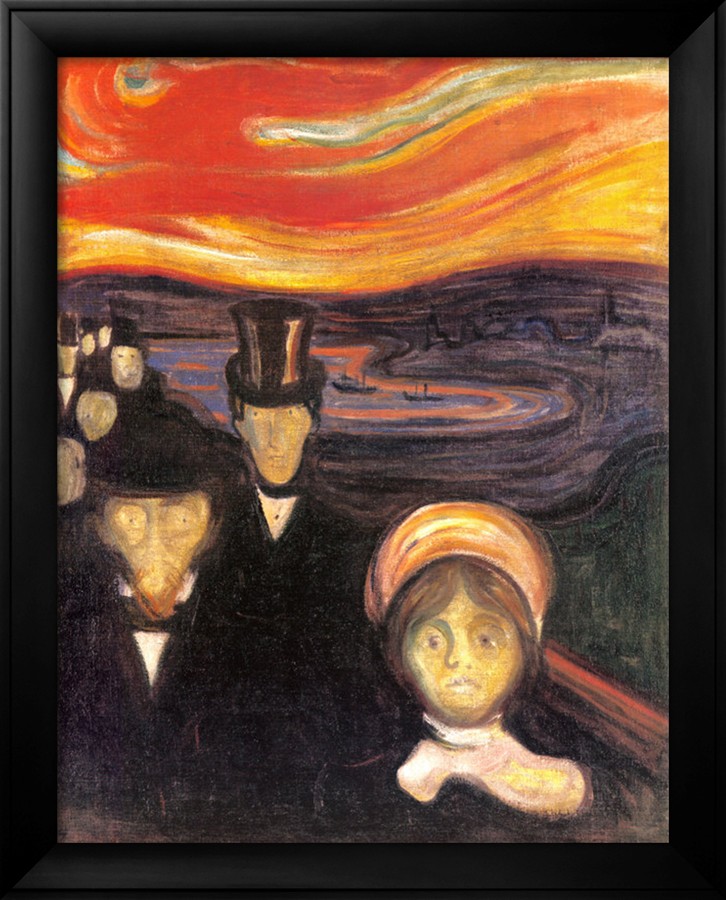 Anxiety, 1894 by Edvard Munch
